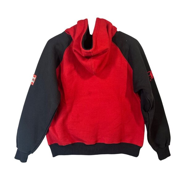 Brooklyn Xpress Boys Size 10/12 Red & Black Hoodie With Embroidered "B" Logo - Picture 5 of 14